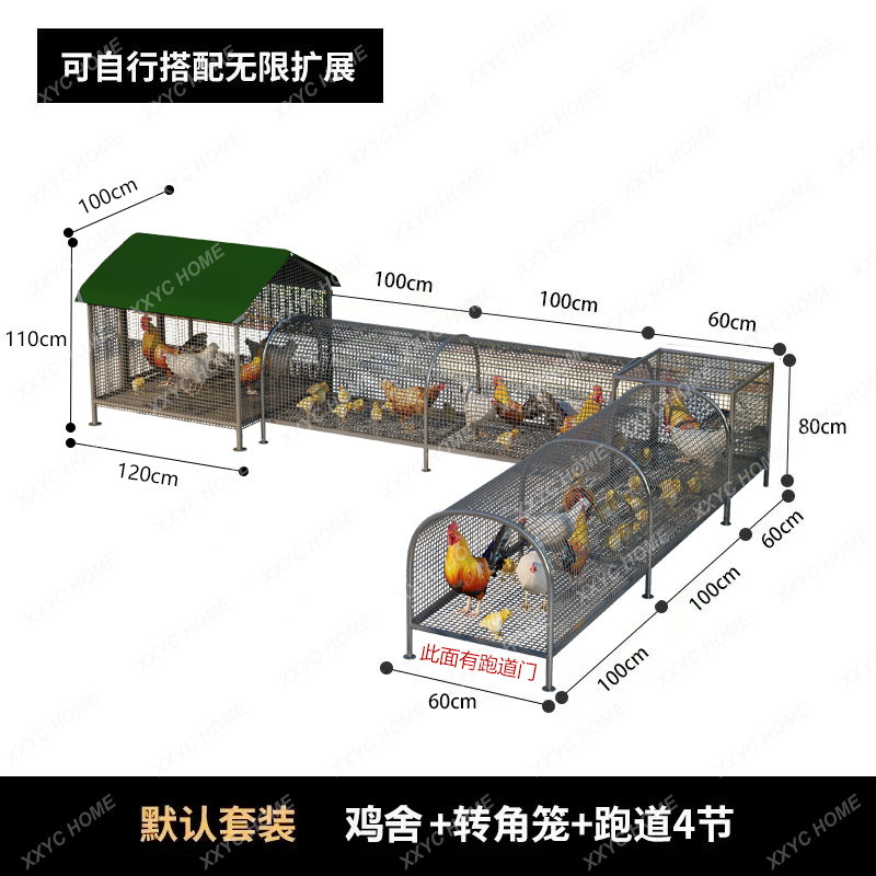Rabbit Cage Wire - กรงกระต่ายแบบใหม่ กรงไก่แบบรางวิ่ง กรงไก่แบบอุโมงค์ กรงไก่กลางแจ้ง ลวดหนามสำหรับสัตว์เลี้ยง ไก่