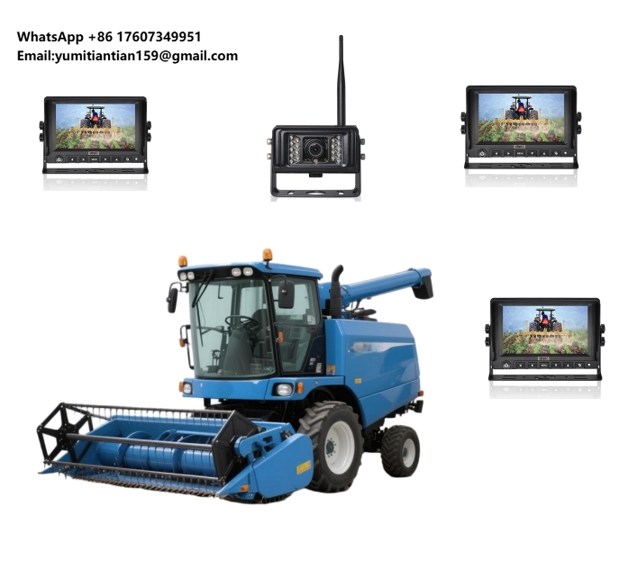 Farming Agriculture - ระบบกล้องสังเกตการณ์ไร้สายที่เชื่อถือได้สำหรับอุปกรณ์การเกษตร ระบบช่วยถอยหลังสำหรับรถยนต์ในฟาร์มขนาดใหญ่