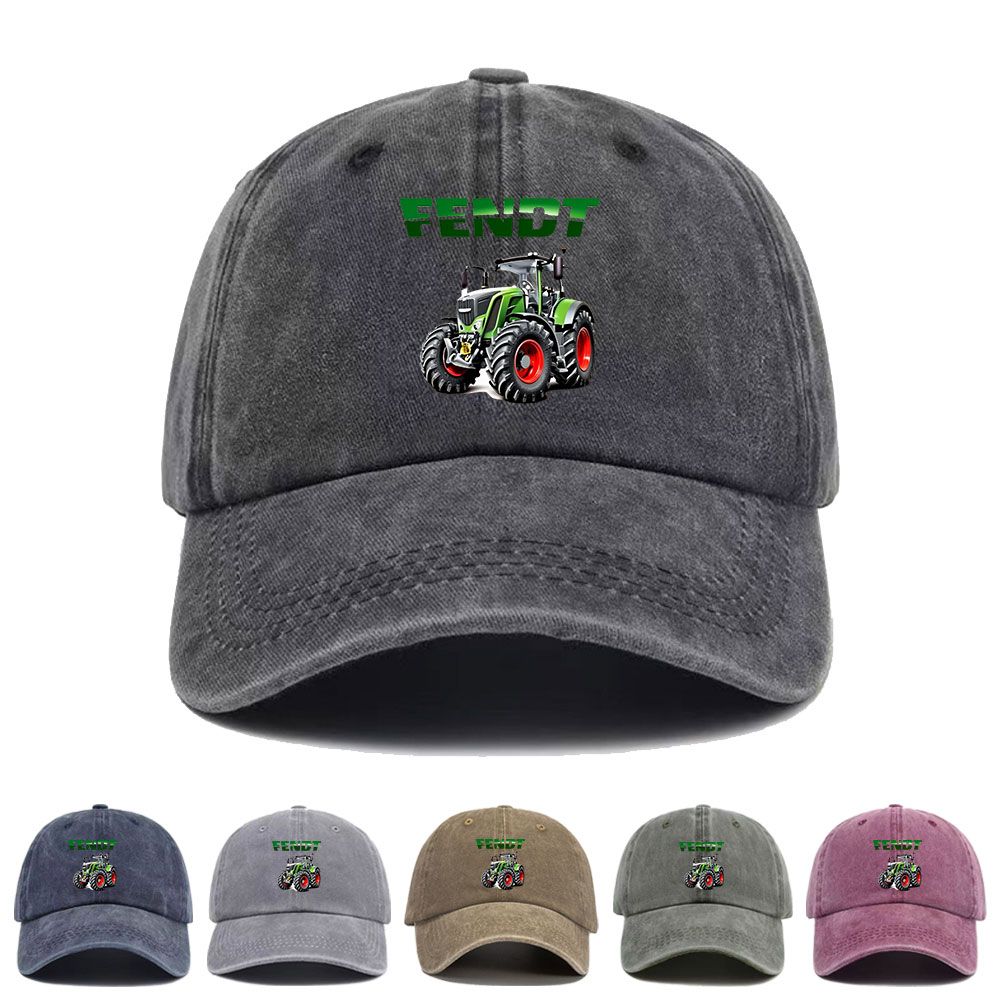 Agriculture Farming Hats - หมวกเบสบอลวินเทจลายพิมพ์รถแทรกเตอร์การเกษตรเฟนด์ท ดีไซน์เก่าแบบยูนิเซ็กส์ สไตล์สตรีทแวร์ลำลอง
