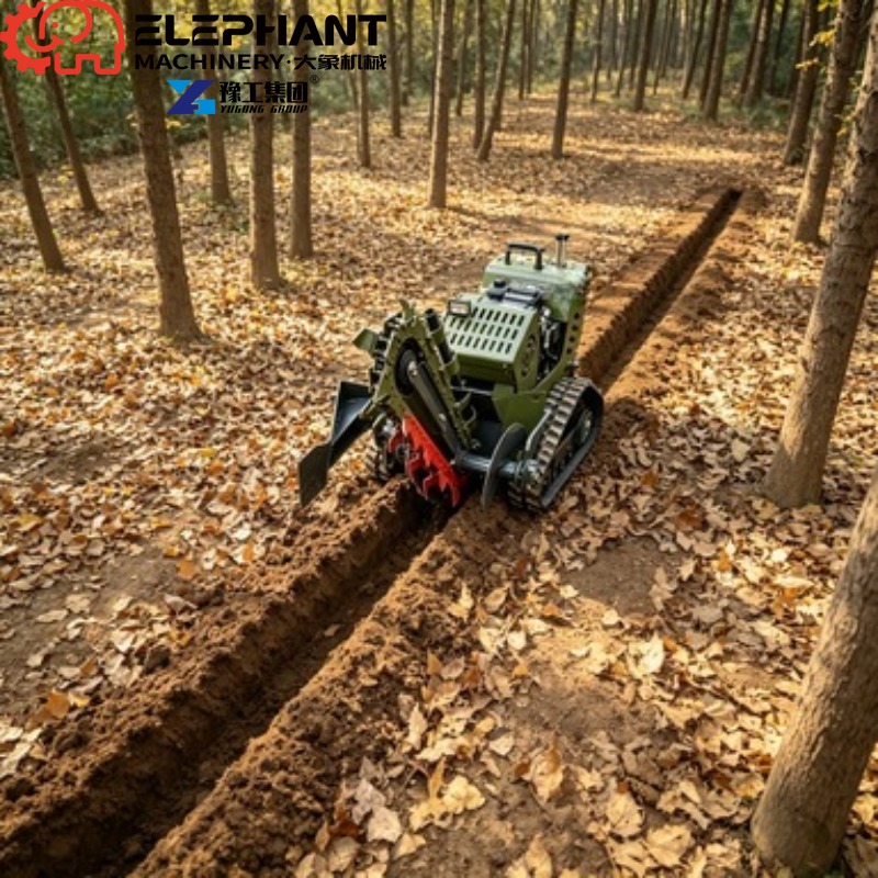 Farming Agriculture Project - รถขุดร่องดินแบบตีนตะขาบ, เครื่องขุดร่องดินขนาดเล็กสำหรับงานเกษตรหนัก, เครื่องขุดร่องดินสำหรับโครงการจัดสวน