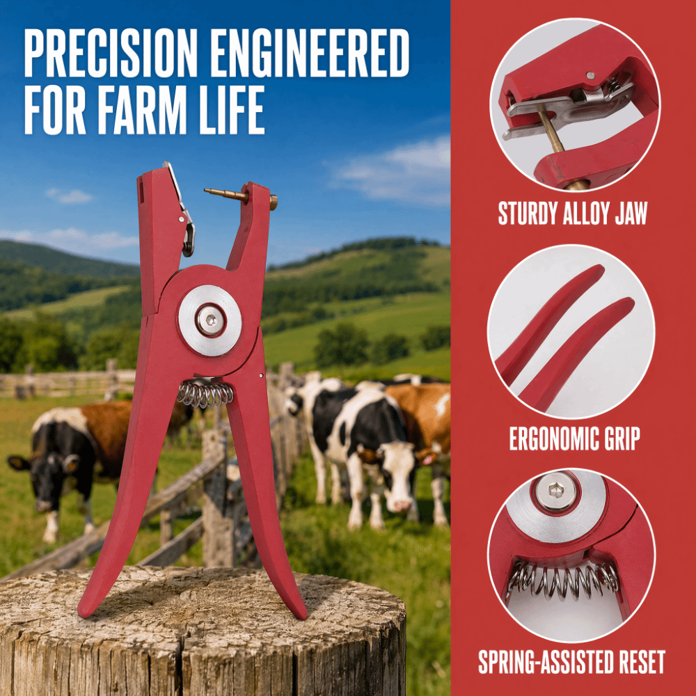 คีมติดป้ายหูสัตว์อัลลอยด์ สีแด - Livestock Ear Tag บทวิจารณ์และราคา