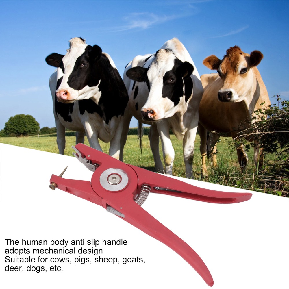 คีมติดป้ายหูสัตว์อัลลอยด์ สีแด - Livestock Ear Tag บทวิจารณ์และราคา