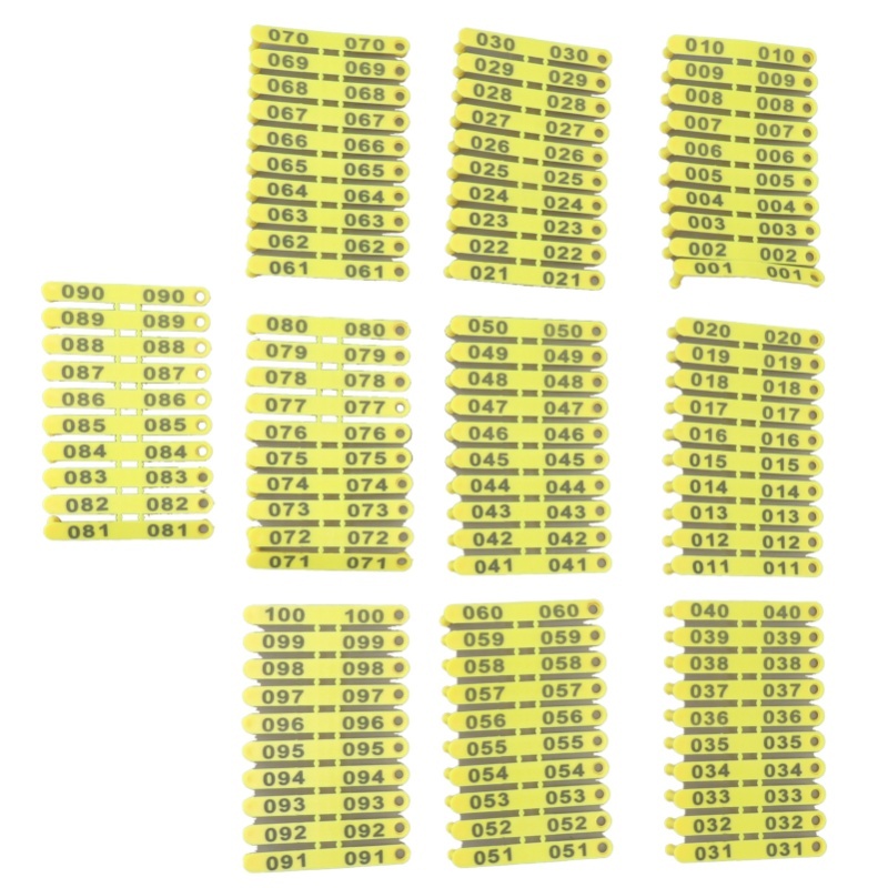 ป้ายหูสัตว์พลาสติกแบบรวมสี 100 - Livestock Ear Tag บทวิจารณ์และราคา
