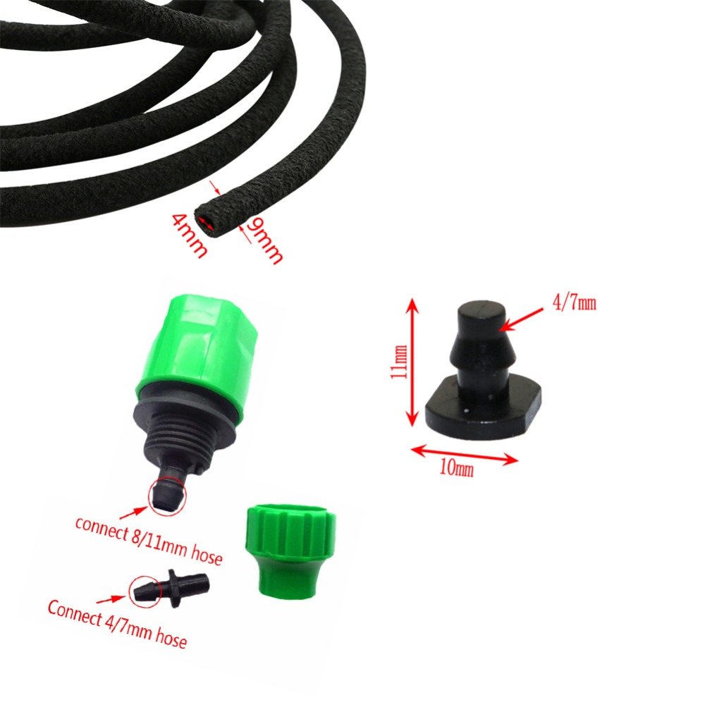 ท่อน้ำ Soaker ยาว10เมตร, 4/9มม - Farming Pipe For Agriculture บทวิจารณ์และราคา